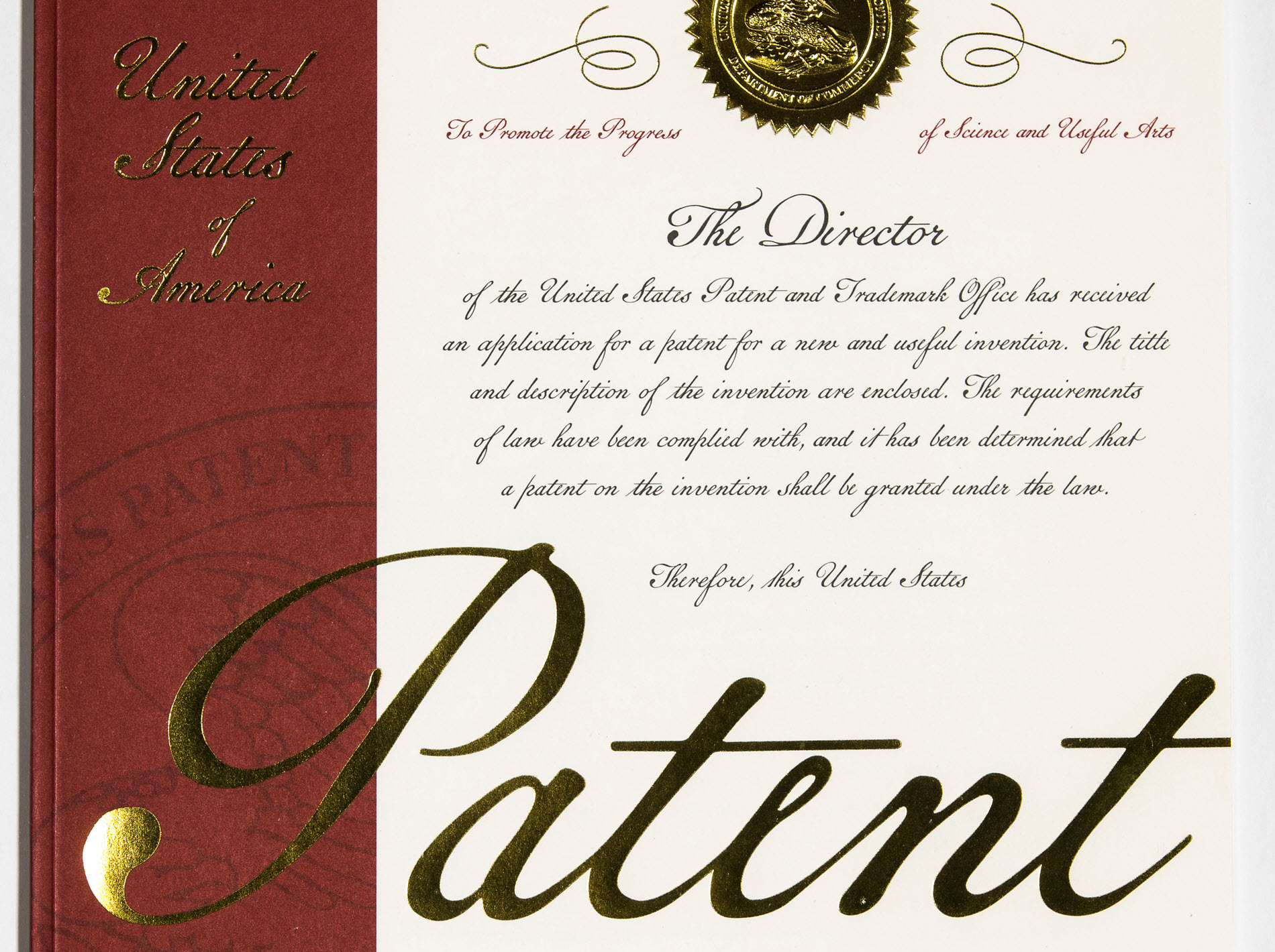 New patent cover website