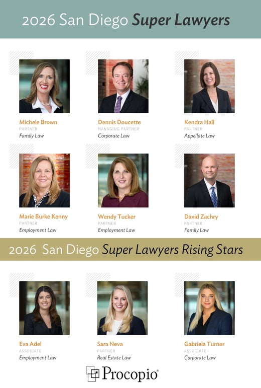 Procopio 2026 Super Lawyers and Rising Stars