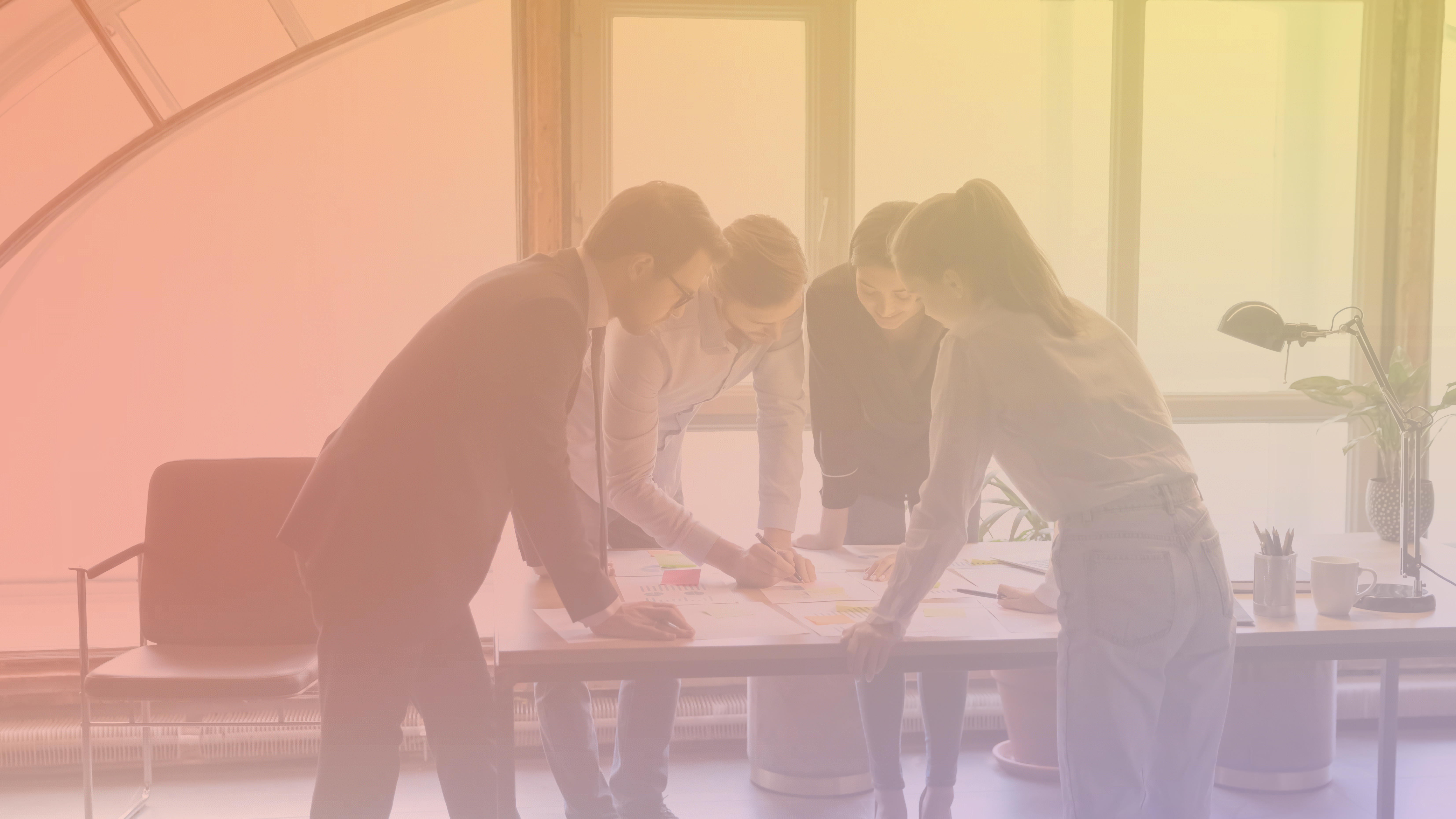 business people around table collaborating