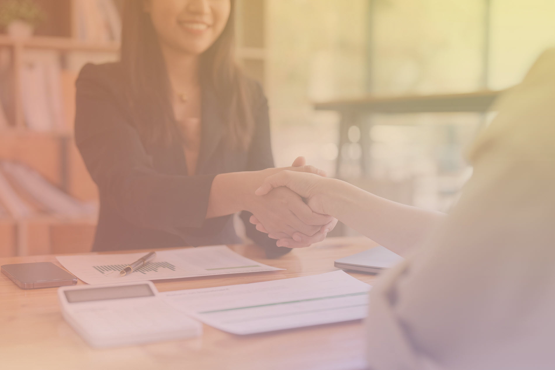 business woman deal handshake website