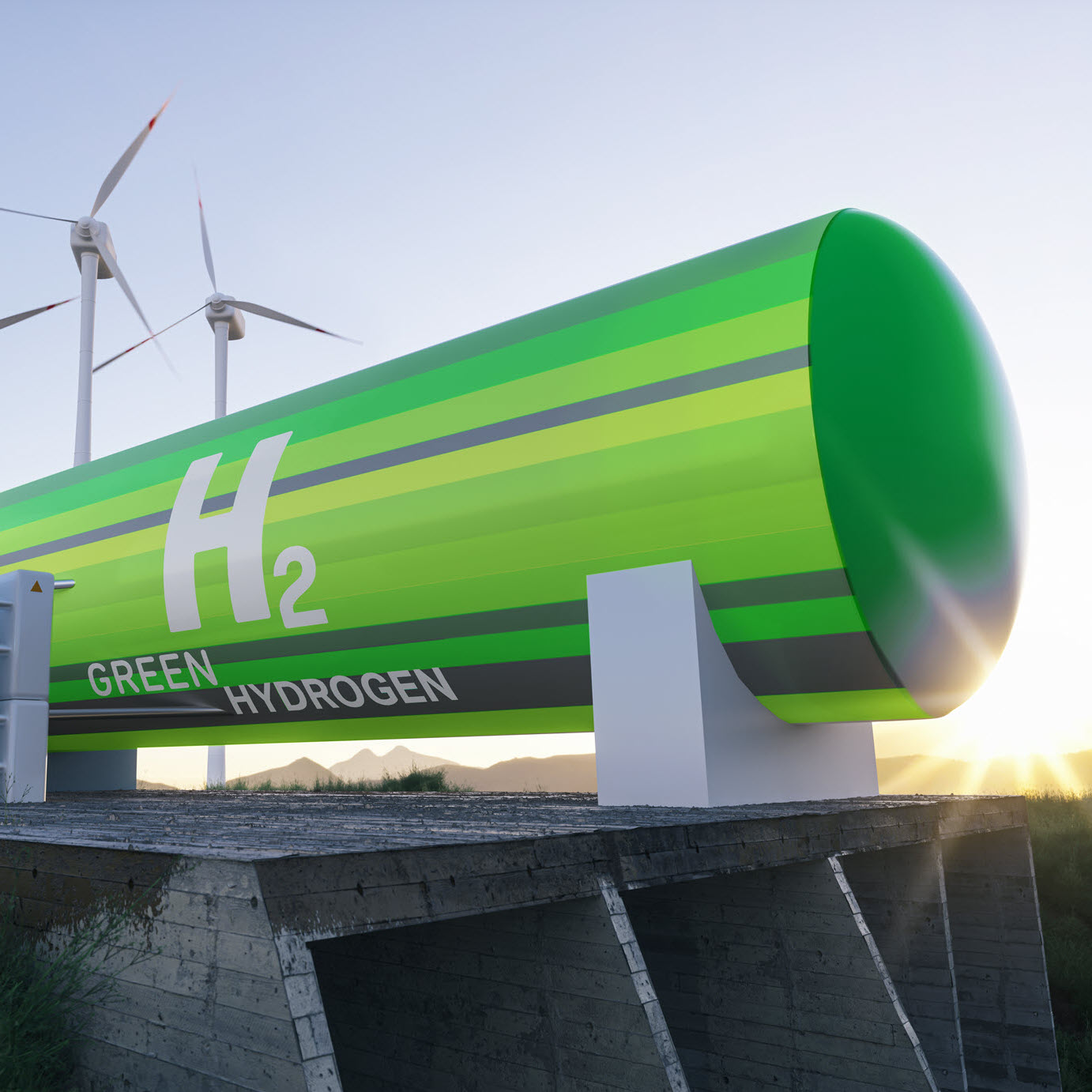 clean hydrogen square