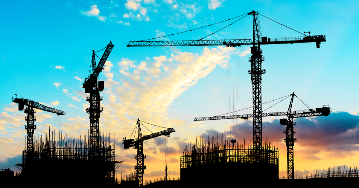 construction blue sky