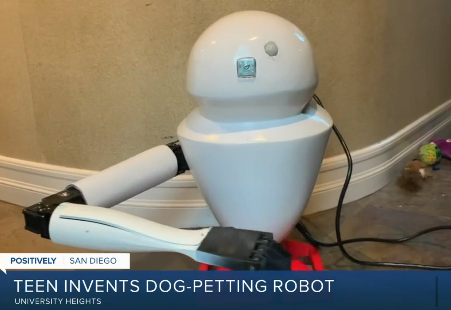 dog petting robot