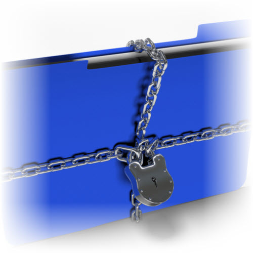 folder with lock hubspot