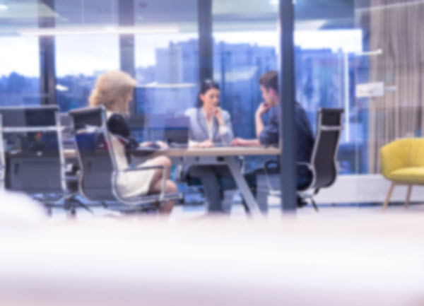 meeting in conference room hubspot