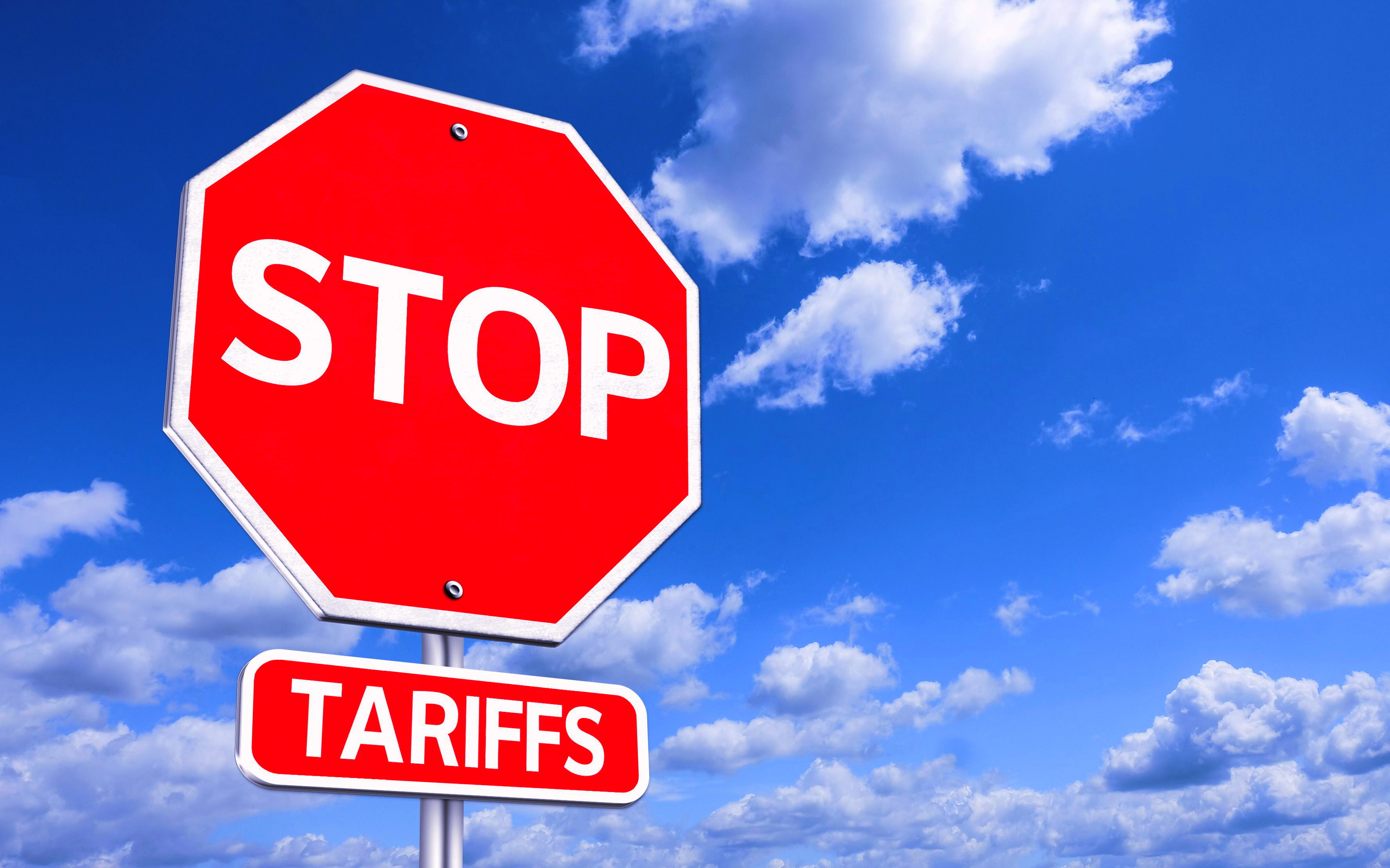 tariff stop sign